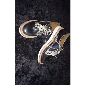 A New Day Metallic Oxfords